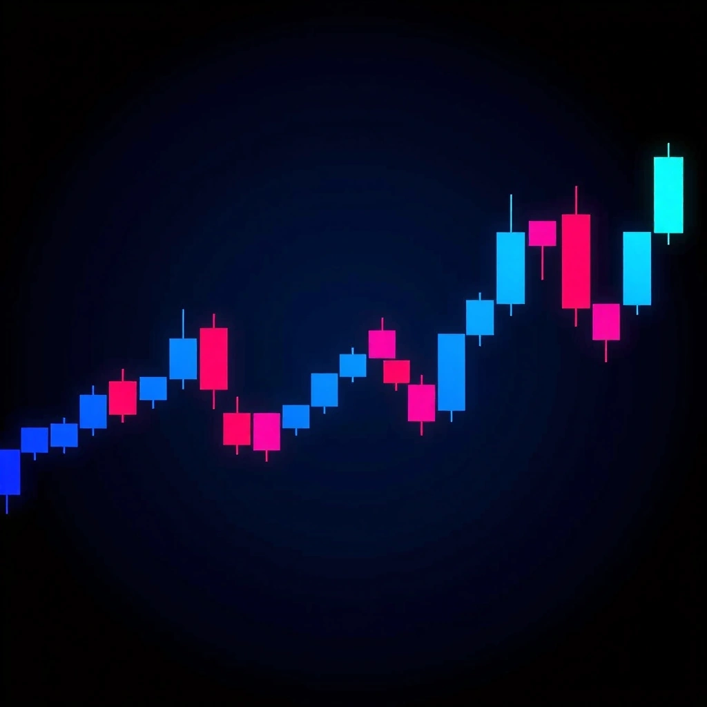 Abstract candlestick chart background